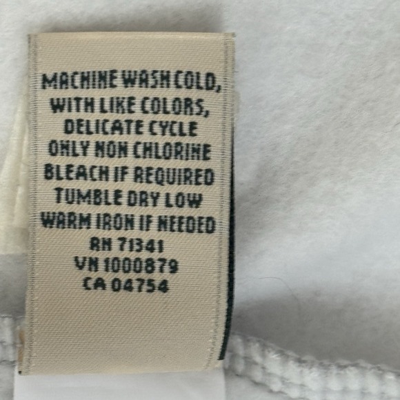 L.L. Bean Quilted Full Zip Sweatshirt Women Sz L Jacket Long Sleeve Gray 508104 - Picture 15 of 16